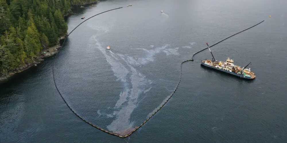 Shipwreck's oil is Polluting Nootka Sound