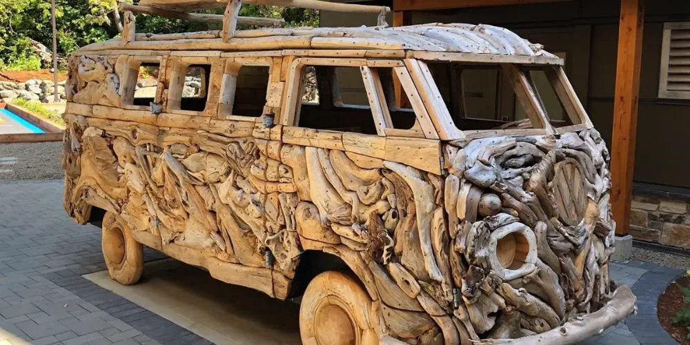 What We Love: Driftwood Sculptures of Classic VW Vans