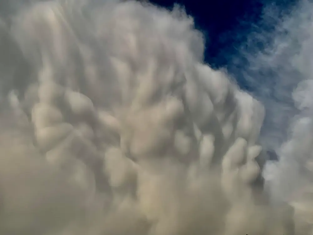 Cloud formations over Cape Scott