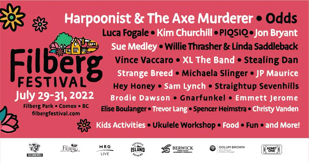 The Filberg Festival musicians lineup.