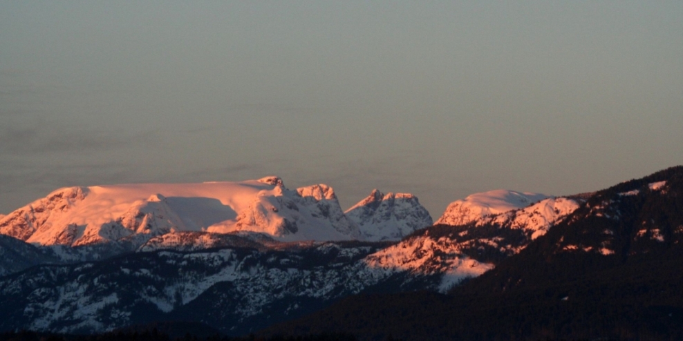 Comox Glacier on a February morning