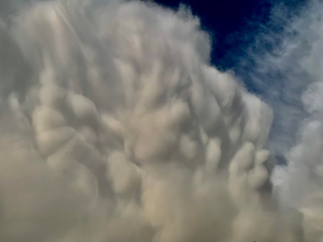 Cloud formations over Cape Scott