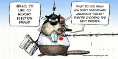 Original Cartoon: Greg Perry | The Tyee; caption revised by VanIsle Staff