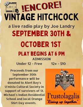 A poster advertising Vintage Hitchcock.