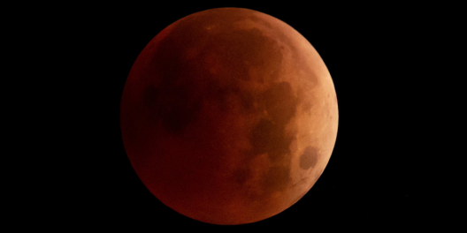 The Blood Moon eclipse, November 2022, over Port McNeill.